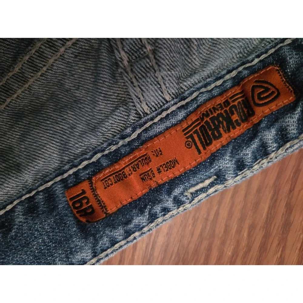 Rock and Roll Denim Boys Jeans 16R Regular Fit Bootcut Medium Wash Blue BB0M